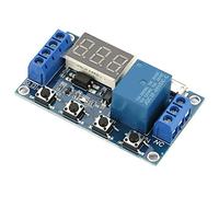 ZASCHMOY Module de Relais de Retard DC 5-30 V avec Contrôle de Synchronisation Réglable, Fonction d'arrêt d'urgence et Alimentation Micro USB - Idéal pour les Projets 'automatisation - Prend en