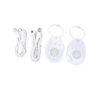 ZASCHMOY Moniteur Audio pour bébé sans Fil avec Communication Bidirectionnelle, 5 Berceuses, Affichage LED, Portée de 300 M, Batterie Rechargeable pour la Maison, la Crèche, Les Voyages