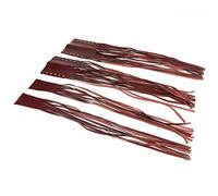 ZASCHMOY Motorcycle Universel Prippe à Main à la Main 7/8 Pouces et 1 Pouce de Levier d'embrayage de Frein - Couvercle d'enveloppe à Franges en Cuir Faux en Cuir pour et - Noir (Wine Red)