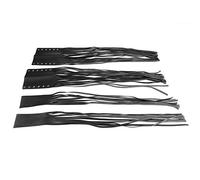 ZASCHMOY Motorcycle Universel Prippe à Main à la Main 7/8 Pouces et 1 Pouce de Levier d'embrayage de Frein - Couvercle d'enveloppe à Franges en Cuir Faux en Cuir pour et - Noir (Black)