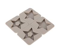 ZASCHMOY Moule de Cire Décoratif de Cintre de Voiture de Silicone Réutilisable de Bricolage pour l'artisanat de Cuisine à la Maison-forme de Coeur (En forme d'étoile à cinq branches)