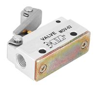 ZASCHMOY MOV-02 G1/8 Levier à Rouleau fileté Valve Mécanique Pneumatique 0-0,8 MPa Corps en Alliage d'aluminium pour une Utilisation Polyvalente dans les équipements Mécaniques et la des Aliments