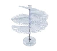 ZASCHMOY Nuancier Rotatif pour Ongles, 120 Bâtonnets de Pointes D'ongles avec 3 Formes Optionnelles Pointues, Plates et Rondes, pour L'affichage en Salon de Pratique du Nail Art (plat)