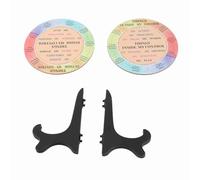 ZASCHMOY Outil de Régulation des émotions Sentiments du Tableau en Bois de Roue avec Support en Plastique pour la santé Mentale, Détendre et Calmer Décor des Roues émotionnelles - 2 PCS Ensemble (2)