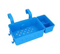 ZASCHMOY Panier de Rangement au Bord de la Piscine avec Plastique PP épaissi pour Les Piscines Supérieures au Sol Supérieur de 2,3 Pouces - Panier Suspendu Gris foncé Contient des Boissons, des