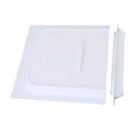 ZASCHMOY Panneau Coulissant de Porte Moustiquaire pour Camping-Car avec Butée 30,5 X 30,5 Cm, Glissière de Porte Moustiquaire en PP Blanc pour Remorques et Véhicules de Camping, Durable et Facile à
