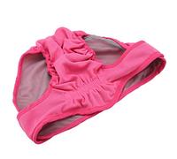 ZASCHMOY Pantalon Physiologique pour Chien - sous-vêtements en Polyester de qualité Supérieure pour Chiennes | Couche Hygiénique Réglable et Confortable | Rose M, Convient à Toutes Les Tailles (L)