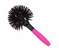 ZASCHMOY Peigne à Cheveux Bouclés 3D - Brosse à Cheveux Ronde à 360 ° Résistante aux Hautes Températures avec Masseur de Cuir Chevelu pour une Coiffure Effort