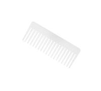 ZASCHMOY Peigne à Dents Larges, Grand Peigne Démêlant pour Cheveux Bouclés, Brosse de Massage du Cuir Chevelu Antistatique avec 19 Dents Rondes, pour un Coiffage Facile sur Cheveu (WHITE)