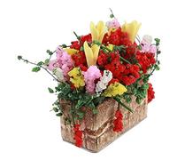 ZASCHMOY Petit Pot de Fleurs Miniature en Argile - Décoration Parfaite pour Maison de Poupée - Mini Plante Respectueuse de l'environnement - Cadeau pour Enfants - Idéal pour Les Activités