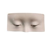 ZASCHMOY Planche de Pratique 3D Réaliste pour la Peau du Visage, Fard à Paupières, Eye-liner, Sourcils, Cils, Modèle de Formation avec Silicone Bionique texturé, pour les Débutants pour (WHITE)