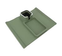 ZASCHMOY Plateau Porte-gobelet de canapé - Porte-gobelet Ergonomique Multifonction en Silicone pour Accoudoir de canapé avec Base Antidérapante pour la Maison et Le Bureau (Green)