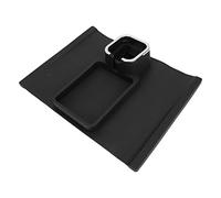 ZASCHMOY Plateau Porte-gobelet de canapé - Porte-gobelet Ergonomique Multifonction en Silicone pour Accoudoir de canapé avec Base Antidérapante pour la Maison et Le Bureau (Black)