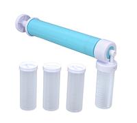 ZASCHMOY Plumeau à Gâteau Manuel-pulvérisateur à Gâteau Manuel Multifonctionnel, un Outil de Pulvérisation de Couleur adapté à la Cuisson des desserts. (BLUE)