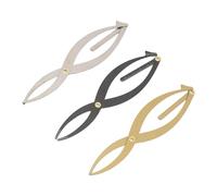 ZASCHMOY Pochoir à Sourcils, Règle de Microblading, échelle en Acier Inoxydable pour Sourcils Symétriques, Brodeurs Individuels, Argent, Noir, or