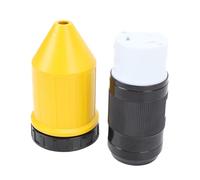 ZASCHMOY Prise de Verrouillage par Torsion pour Cordon d'alimentation 50 A avec Couvercle de Verrouillage de Coffre NEMA SS2 50R Connecteur de Quai Femelle Protecteur de Remplacement pour