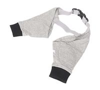 ZASCHMOY Protège-coude pour Chien, Réchauffement des Articulations, Respirant, Réglable, Manchon de Jambe Avant pour Chiens et Chiots, Gris/Noir (XL)