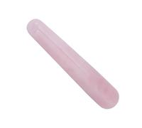 ZASCHMOY Quartz Rose Naturel Batche de Massage en Cristal 100 Mm | Outil de Massage de Bâton Lisse pour le Visage et le Corps | Pierre de à Quartz Rose Portable pour la Thérapie Spa et Acupoint
