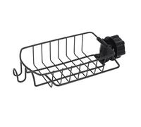 ZASCHMOY Ragiteur de Robinet d'évier de Cuisine Rack en Carbone Acier | Porte-éponge et Panier de Rangement pour 0,9 à 1 1 Pouces Rondes à Eau | Caddy Efficace d'évier 'économie 'Espace