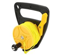 ZASCHMOY Reel de Plongée sous-Marine Portable avec Bouchon de Pouce pour la Plongée en Apnée Sports Nautiques sous-Marins | Reel de Pêche de avec Fil de Nylon Jaune 46 M et Contrôleur de Bobine