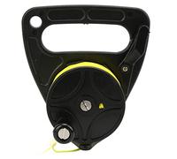 ZASCHMOY Reel de Plongée sous-Marine Portable avec Bouchon de Pouce pour la Plongée en Apnée Sports Nautiques sous-Marins | Reel de Pêche de avec Fil de Nylon Jaune 46 M et Contrôleur de Bobine