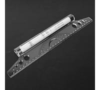 ZASCHMOY Règle à Rouleau Parallèle 30 Cm, Outil de Dessin Professionnel - Règle d'angle Précise avec échelle Claire - Conception Légère en PVC pour un Dessin et une Mesure Faciles