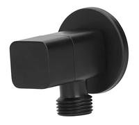 ZASCHMOY Robinet d'arrêt d'eau pour Mitigeur 'angle G1/2 - Robinet Noir de qualité Supérieure pour Salle de Bain et Cuisine - Clapet Anti-retour Haute Performance, Conception Durable et étanche