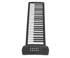 ZASCHMOY Roll Up Piano 49 Touches Clavier Portable alimenté par USB avec Son Surround 4D pour Enfants et Débutants - Idéal pour les Voyages et la Maison (PM49)