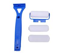 ZASCHMOY Rouleau Applicateur de Lotion pour le Dos, Antidérapant, Pliable, Longue Portée, pour Protection Solaire, avec 3 Têtes en éponge, pour une Lotion Corporelle Facile (BLUE)