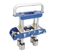 ZASCHMOY Rouleau de Bord Polyvalent 0 à 90 Degrés à Angle d'Angle en Tôle de Feuille de Métaux avec des Ciseaux pour les Matériaux de Toiture en Aluminium en Acier Noir (BLUE)