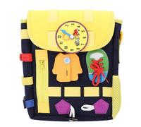 ZASCHMOY Sac à Dos pour Tout-Petits avec Boucles en Feutre pour Activités d'apprentissage éducatif, Sac Sensoriel de Grande capacité pour Enfants, Matériau Souple de Voyage