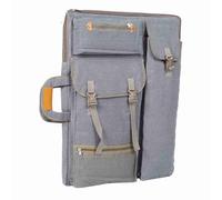 ZASCHMOY Sac d'art en Caneva Imperméable Polyvalent - Grand Corses de Croquis et de Peinture Multifonctionnels avec Sangle Réglable - Idéal pour l'utilisation en Plein Air et Le Stockage d'art (3)