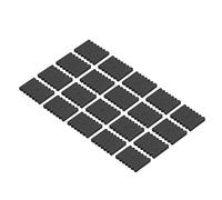 ZASCHMOY Séparateur de Flèche Noire EVA | Étagère de Rangement à 12 Flèches | Protecteur de Flèche Portable | Conception du Rouleau pour éviter Le Frottement des Flèches