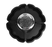 ZASCHMOY Service à Fondue au Chocolat de Table, Kit de Rôtissoire électrique 2 en 1 avec Plateaux Amovibles, pour Soirées de Jeux, Soirées Cinéma, Rendez-vous Nocturne (Prise UE 220V)