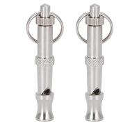 ZASCHMOY Sifflet à Ultrasons en Acier Inoxydable, Outil Portable d'entraînement pour Chiens et Pigeons, Conception Durable, et de Haute qualité, 2 Pièces