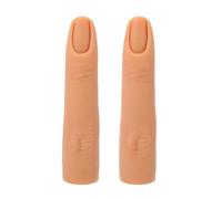 ZASCHMOY Silicone Ongles Pratique Doigt Flexible Pliable Manucure Formation Modèle Artificiel Toucher Réaliste Apparence Vive pour Art Débutants Professionnels 2pcs