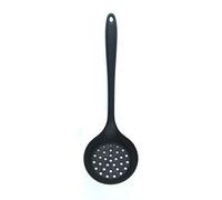 ZASCHMOY Spatule d'écumoire à Fente en Silicone - Passoire Légère à Cuillère à Fente avec Long Manche - Outil de Cuisine Non Toxique et pour une Cuisine Sûre (BLACK)