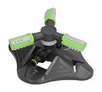 ZASCHMOY Sprinkler à Eau de Pelouse Rotative Automatique avec 3 Dents de Buse pour l'irrigation du Jardin - Débit Réglable et Couverture Complète pour l'herbe, Les Fleurs, Les Arbustes - Facile à