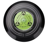 ZASCHMOY Stabilisateur de Poids d'enregistrement, Pince à Disque en Aluminium avec Niveau à Bulle pour Tourne-Disque 50 Hz - Améliore la qualité et la stabilité du Son (Black)