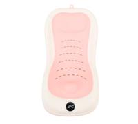 ZASCHMOY Support de Bain pour bébé avec Thermomètre - Soft Anti-Slip Newborn Baign Baign Support pour la sécurité des Nourrissons | de Bain Vert Portable pour la Baignoire et les Baignoires (PINK)