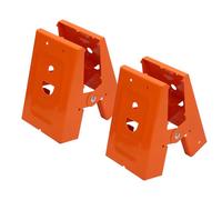 ZASCHMOY Support de Chevalet de Sciage en Acier laminé à Froid, Conception Creuse de Serrage Antidérapante pour le Travail du Bois, Support en Métal Robuste avec Angle d'ouverture Flexible, 2 Pièces