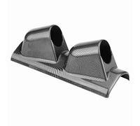 ZASCHMOY Support Universel de Support de Dosette de Jauge de Compteur à Triple Trou de 52 Mm de 2 Pouces - Plastique ABS Durable, Montage au Niveau des Yeux pour Voiture, Camion, Bateau, Moto -