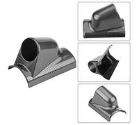 ZASCHMOY Support Universel de Support de Dosette de Jauge de Compteur à Triple Trou de 52 Mm de 2 Pouces - Plastique ABS Durable, Montage au Niveau des Yeux pour Voiture, Camion, Bateau, Moto -