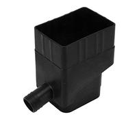 ZASCHMOY Système de Collecte de Pluie Professionnel Kit de Divertisseur de Versement avec Résistance aux pour Un Stockage Efficace de l'eau - Applicabilité de Gouttière Blanche 2 "x3 (Black)