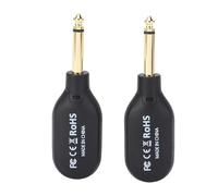 ZASCHMOY Système de Guitare sans Fil Émetteur et Récepteur de Gamme de 2,4 GHz 30m avec un Bouchon de 6,35 Mm pour le Clavier de Violon de Basse de Guitare