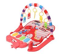 ZASCHMOY Tapis de Jeu de Gymnastique pour bébé avec Piano à Pied - Tapis d'activité d'apprentissage Musical pour Ramper sur le Ventre avec Hochet Miroir, Jouets pour Nourrissons et Tout-petits