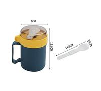 ZASCHMOY Tasse à Soupe Isotherme de 500 Ml avec Couvercle et Cuillère - Récipients Thermiques Portables pour le Bureau et l'école - Idéal pour les Soupes Chaudes, les Ragoûts et Plus Encore