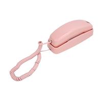 ZASCHMOY TéléPhone à Domicile cordé avec Un Contrôle du Volume et Une Conception Murale - Big Button Phone Beige pour Une Utilisation Facile (Pink)