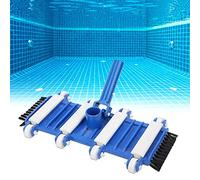 ZASCHMOY Tête d'aspiration de Piscine Flexible Professionnelle avec Roues de Brosse Latérale pour Piscines, étangs de Poisson et Aquariums - Matériau Premium, Utilisation Facile