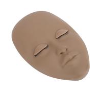 ZASCHMOY Tête de Mannequin de Cils, Tête de Formation D'extension de Cils de Paupière Amovible en Silicone pour L'enseignement de la Pratique du Maquillage, avec Conception Réutilisable (Couleur